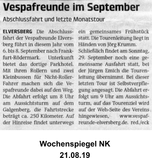 Wochenspiegel NK  21.08.19