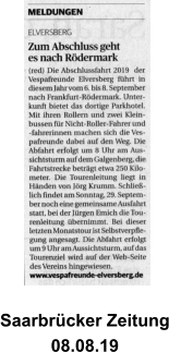 Saarbrücker Zeitung 08.08.19