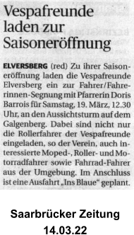 Saarbrücker Zeitung  14.03.22