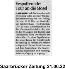 Saarbrücker Zeitung 21.06.22