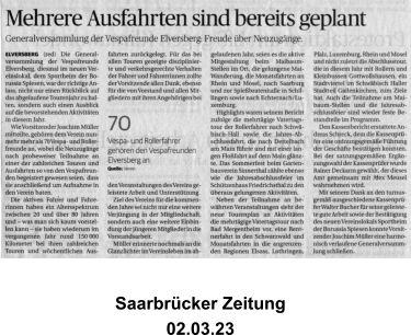 Saarbrücker Zeitung   02.03.23