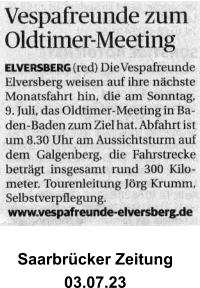Saarbrücker Zeitung   03.07.23