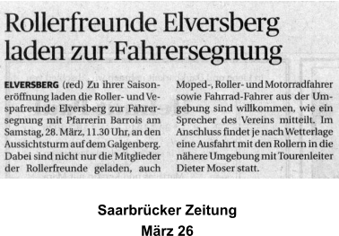 Saarbr�cker Zeitung  M�rz 26