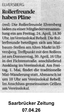 Saarbr�cker Zeitung  07.04.26