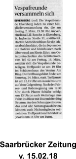 Saarbrücker Zeitung v. 15.02.18