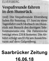 Saarbrücker Zeitung 16.06.18