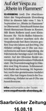 Saarbrücker Zeitung 16.08.18