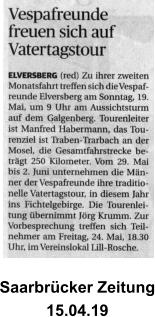 Saarbrücker Zeitung 15.04.19
